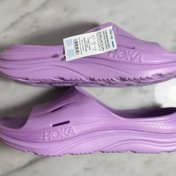 HOKA ONE - Ora Recovery Slide 3 Sandal - Violet Bloom - Sz M14 / W16 | NWOB - Picture 6 of 10